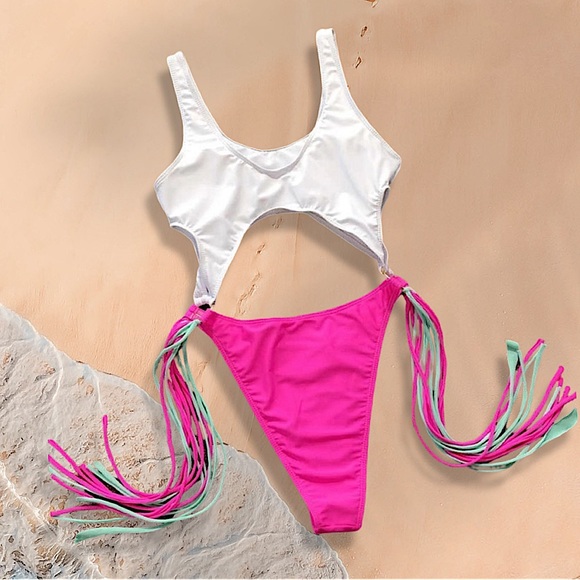 Other - Tassel one piece swimsuit